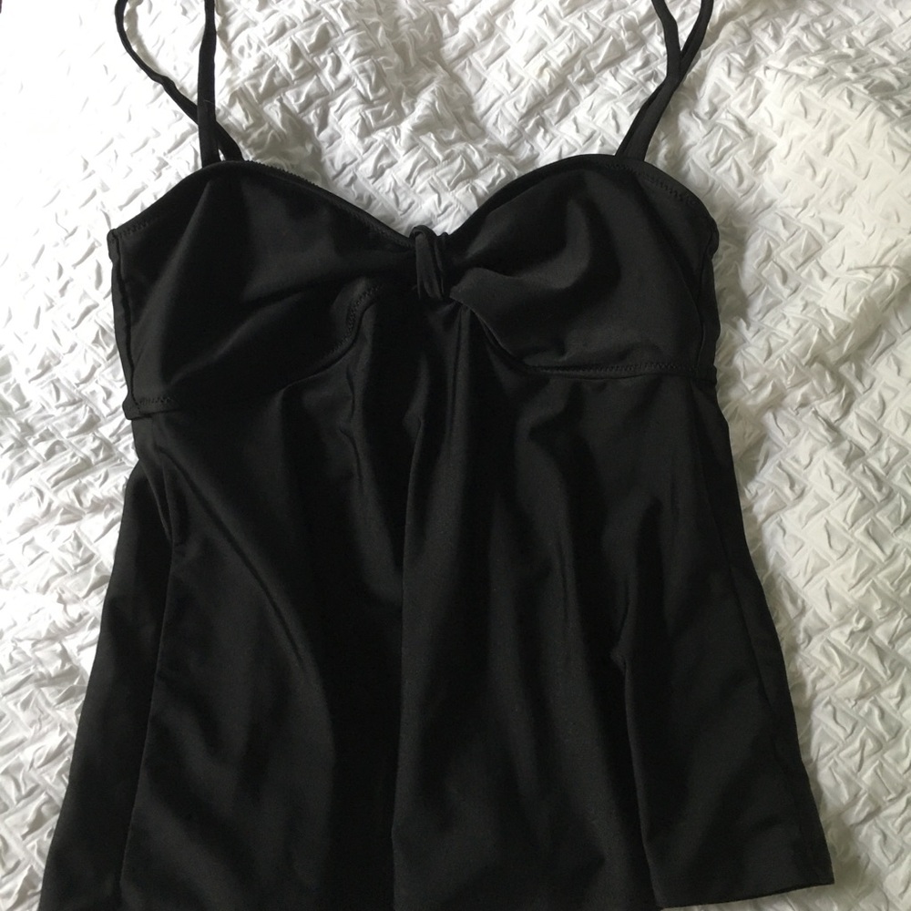 Elegant Black Women's Tankini Top